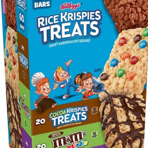 Kellogg's Rice Krispies Treats, 60 ct. MORE FOR LESS $12.49 - SNSGIFTS4ALL
