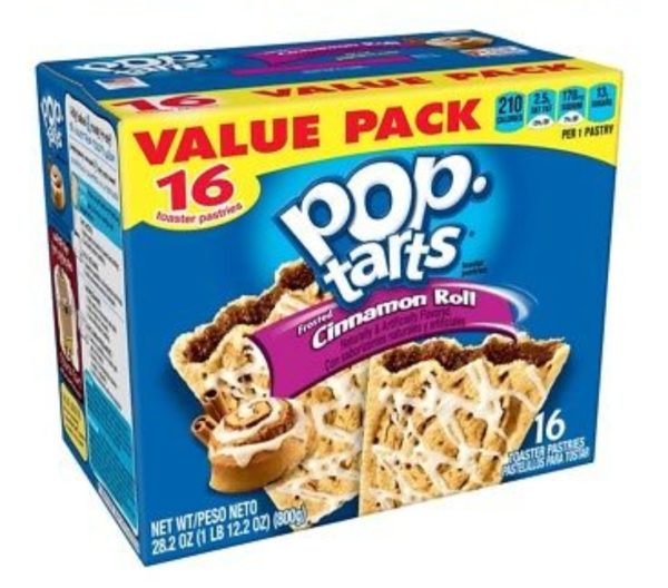 Pop-Tarts Breakfast Toaster Pastries, Frosted Cinnamon Roll, Value Pack ...